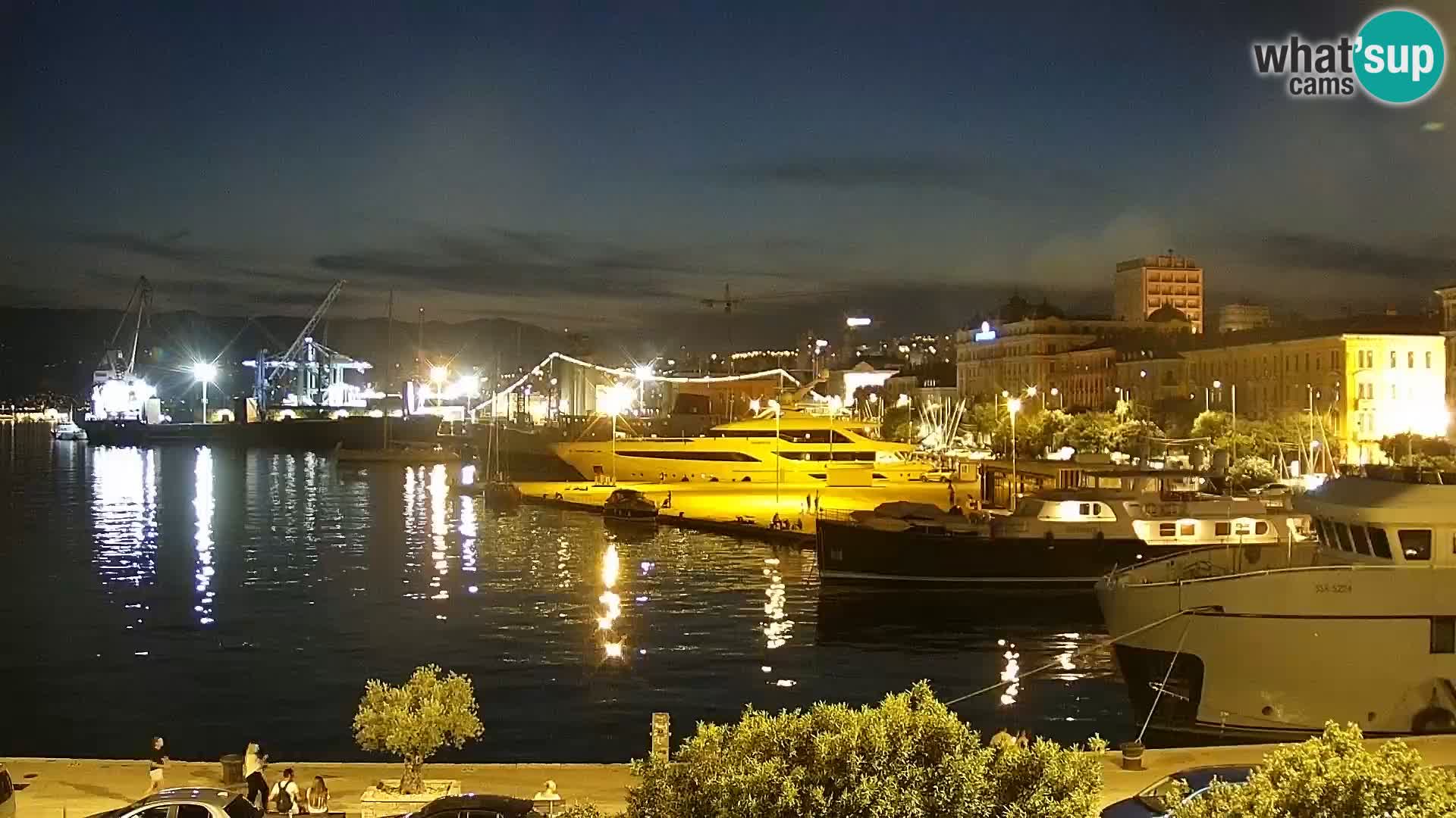 La Riva e la Marina a Rijeka (Fiume) – Live Webcam Croazia