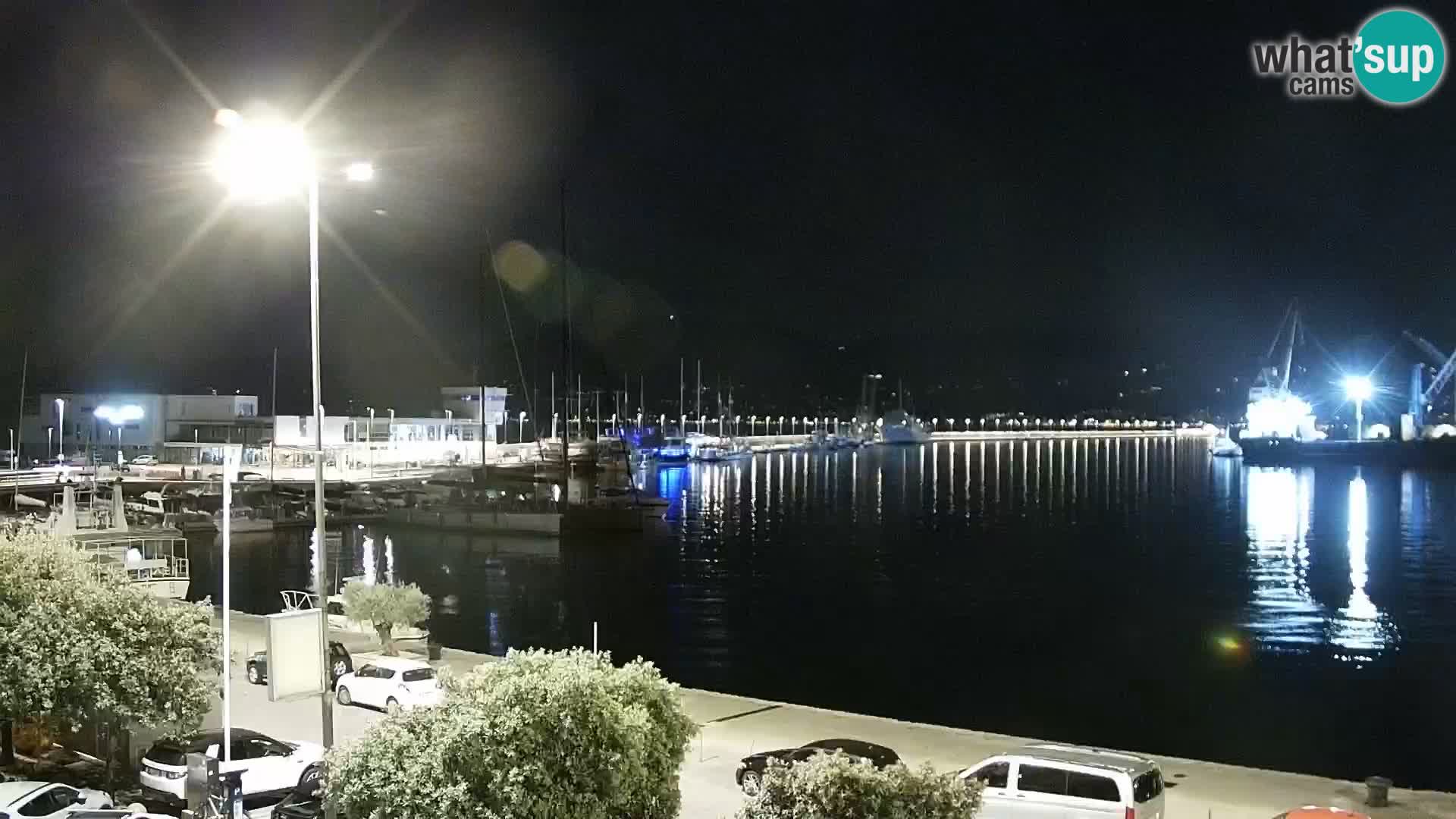 Die Riva und Marina in Rijeka – Live Webcam Kroatien