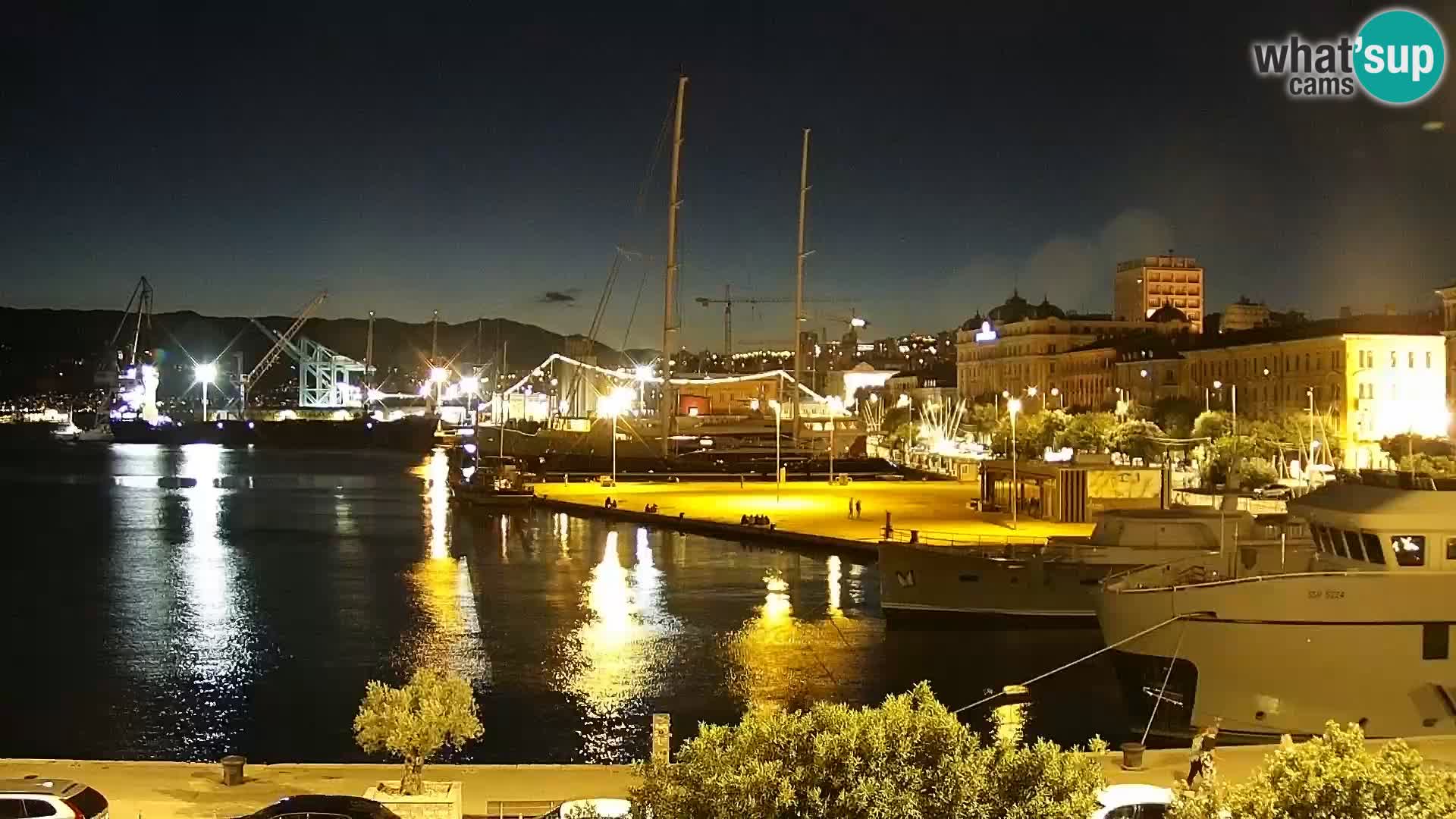 Riva i Marina u Rijeci – Web kamera uživo u Hrvatskoj