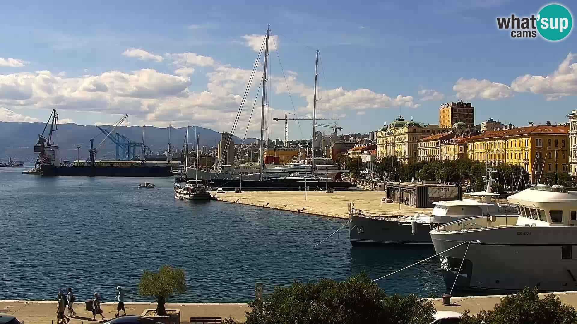 Riva i Marina u Rijeci – Web kamera uživo u Hrvatskoj
