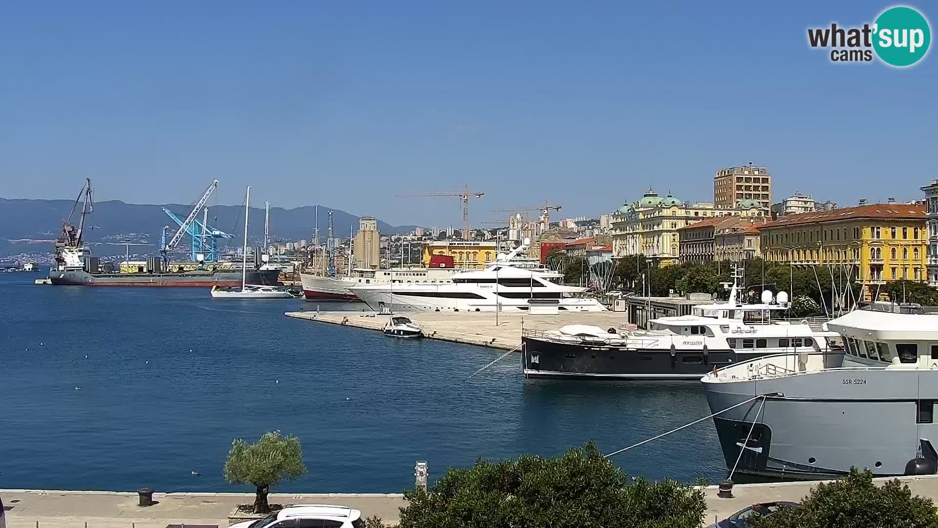 La Riva e la Marina a Rijeka (Fiume) – Live Webcam Croazia