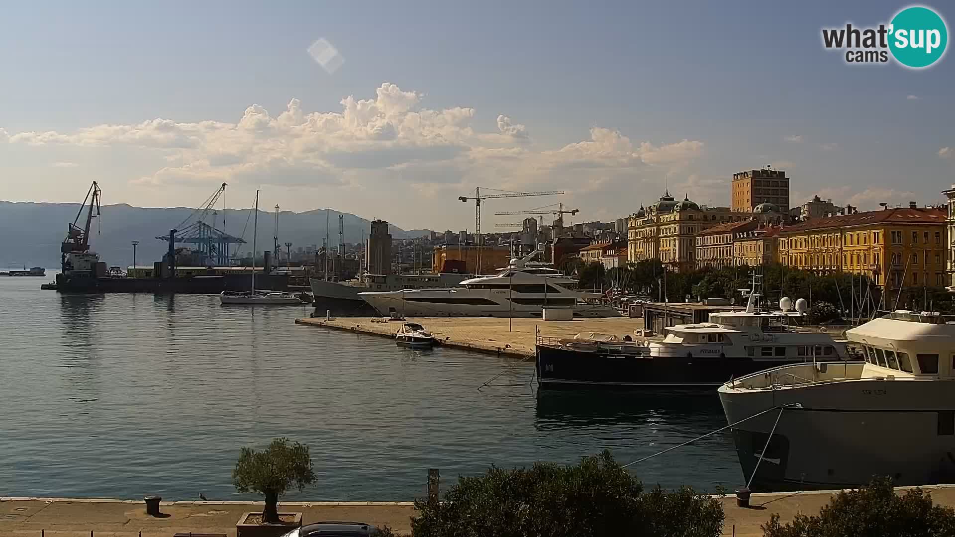 Die Riva und Marina in Rijeka – Live Webcam Kroatien