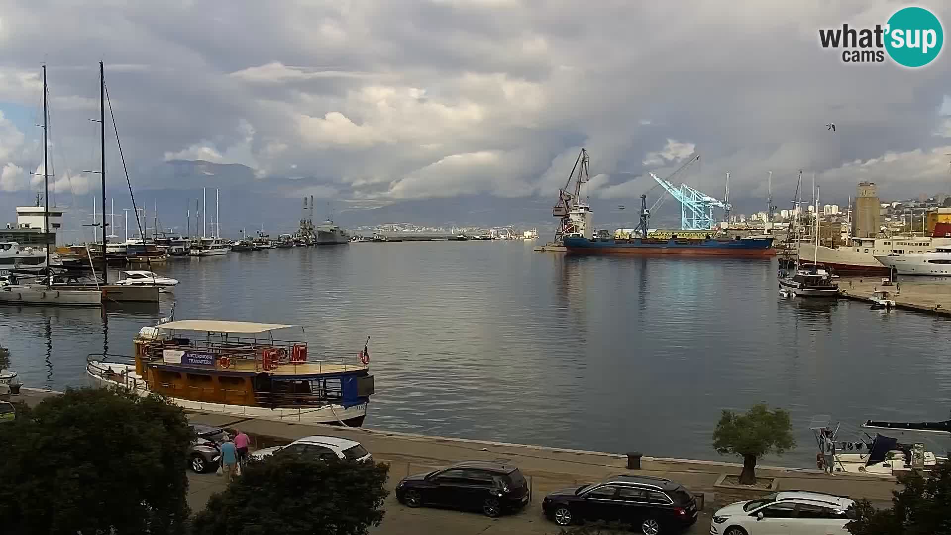 Die Riva und Marina in Rijeka – Live Webcam Kroatien