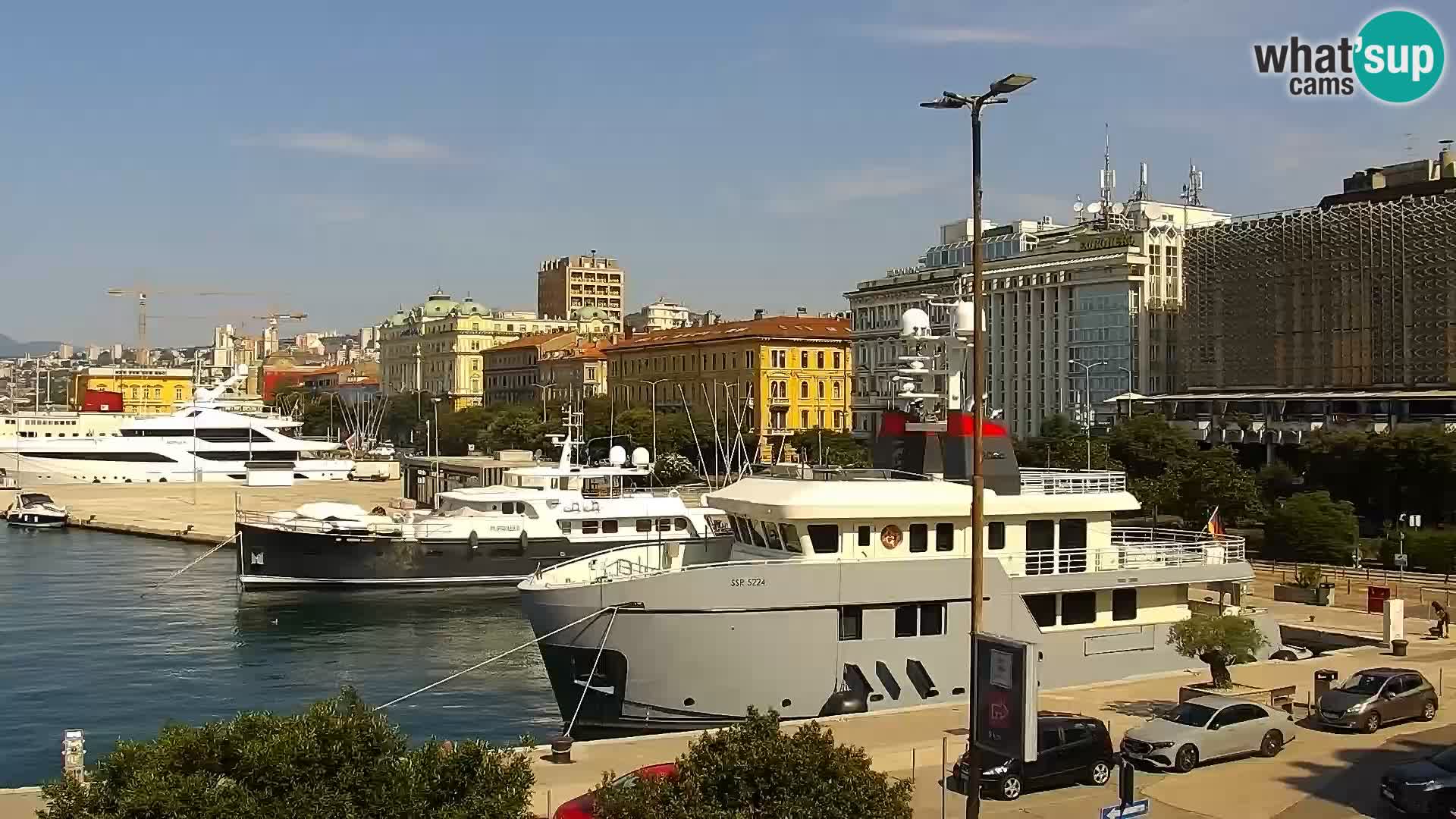 La Riva e la Marina a Rijeka (Fiume) – Live Webcam Croazia