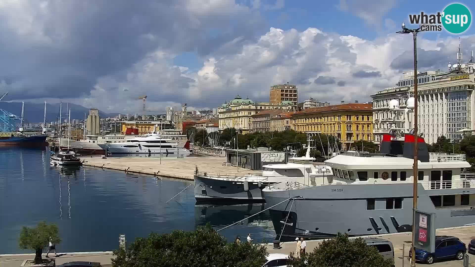Die Riva und Marina in Rijeka – Live Webcam Kroatien
