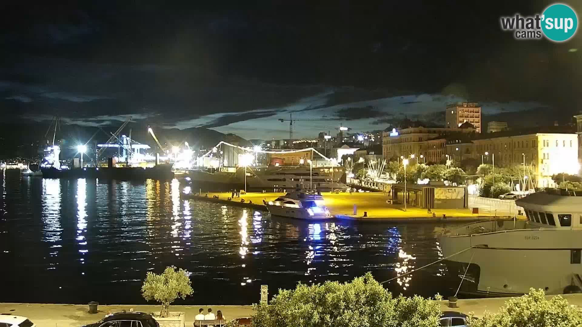 Riva i Marina u Rijeci – Web kamera uživo u Hrvatskoj