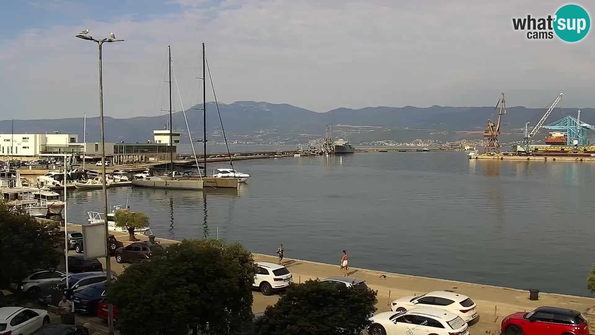 La Riva e la Marina a Rijeka (Fiume) – Live Webcam Croazia
