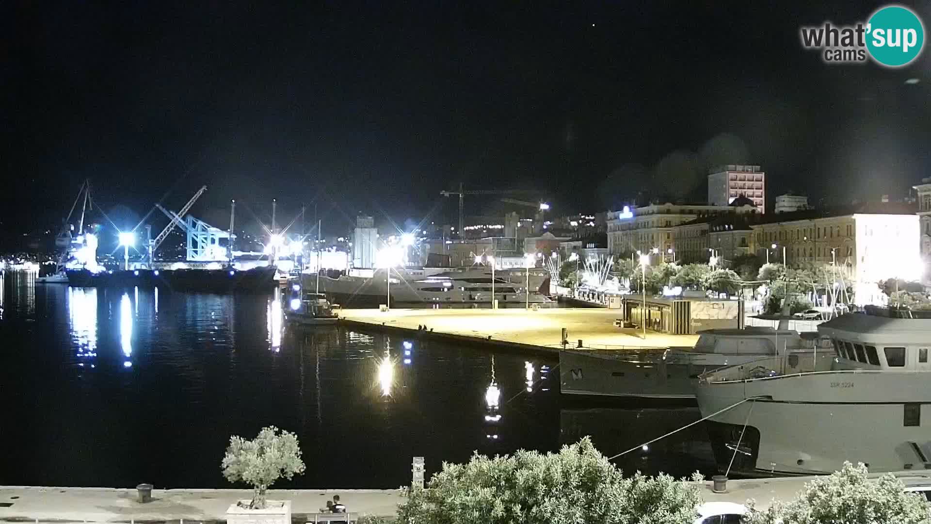 La Riva e la Marina a Rijeka (Fiume) – Live Webcam Croazia
