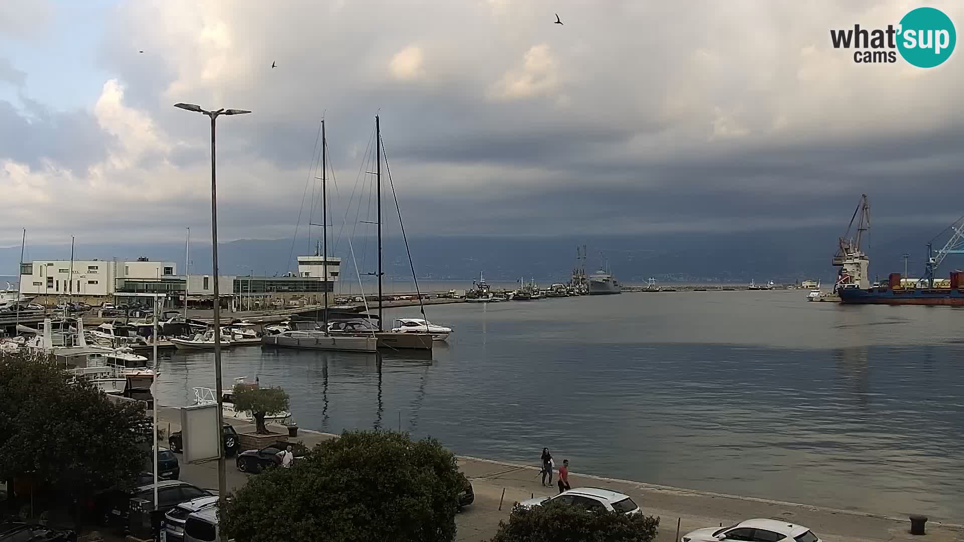 La Riva e la Marina a Rijeka (Fiume) – Live Webcam Croazia