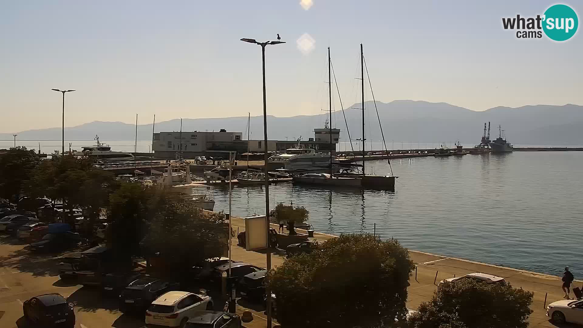 Die Riva und Marina in Rijeka – Live Webcam Kroatien