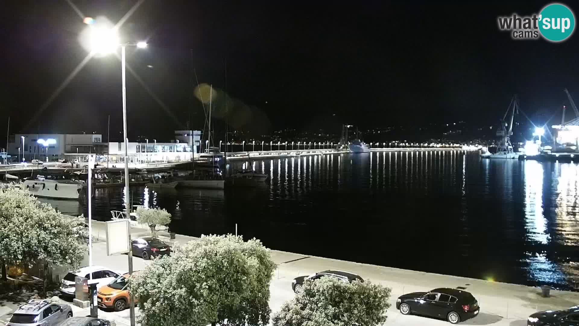 La Riva y Marina en Rijeka – Webcam en vivo Croacia