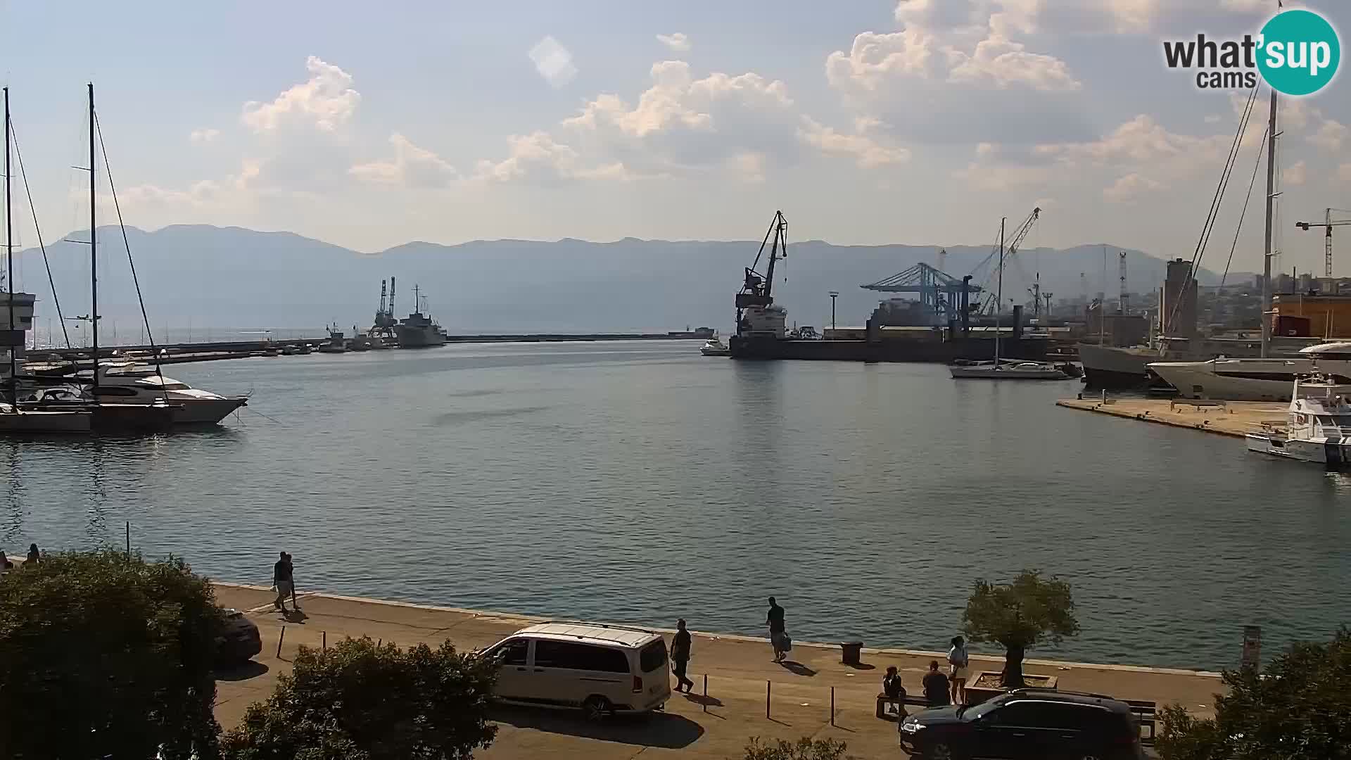 Riva i Marina u Rijeci – Web kamera uživo u Hrvatskoj
