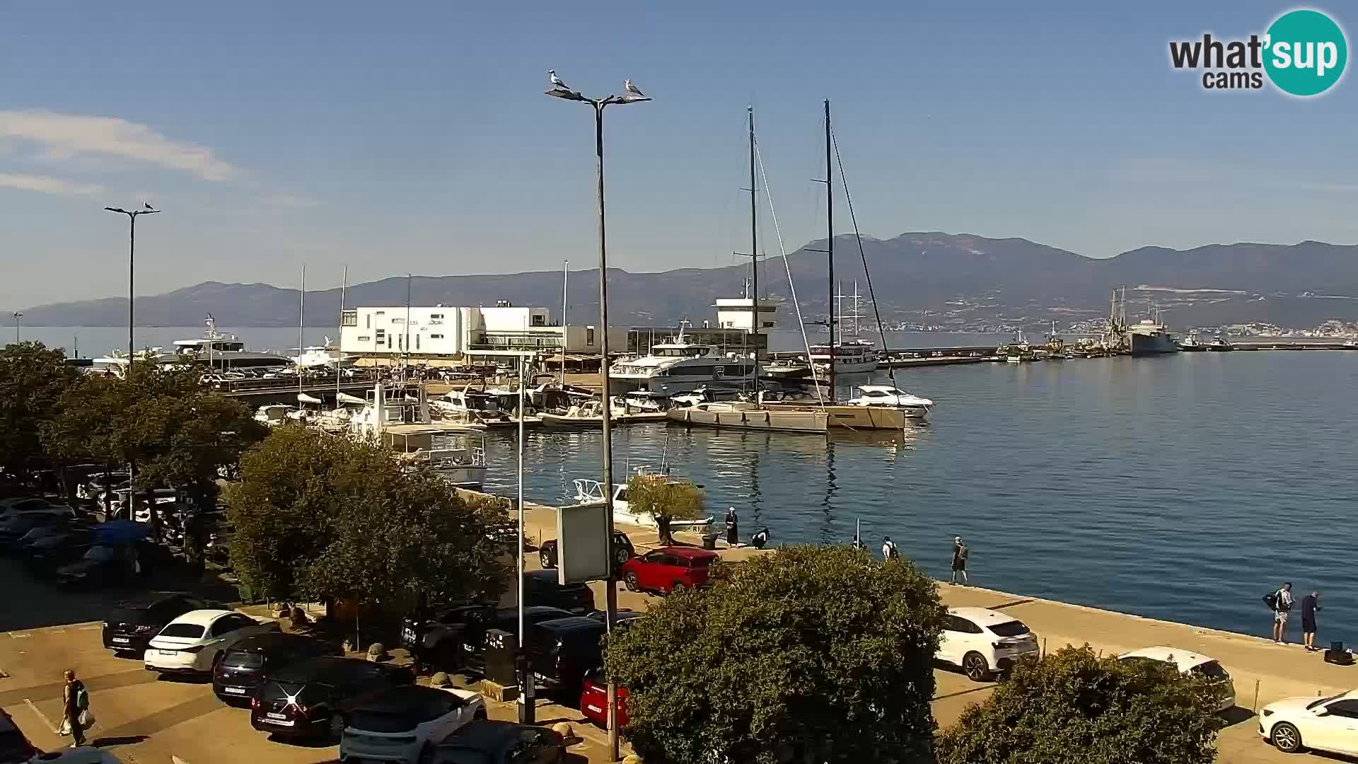 La Riva et Marina à Rijeka – Live Webcam Croatie