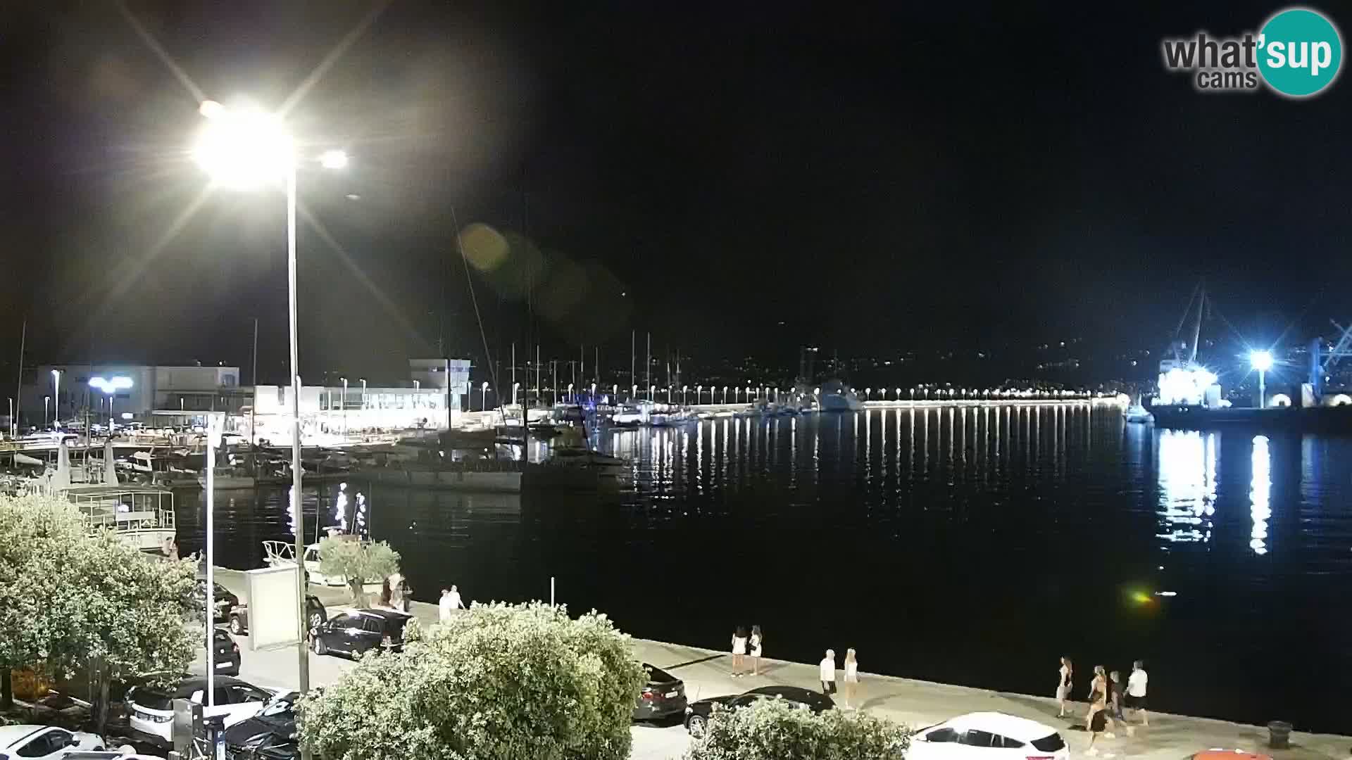 Riva i Marina u Rijeci – Web kamera uživo u Hrvatskoj