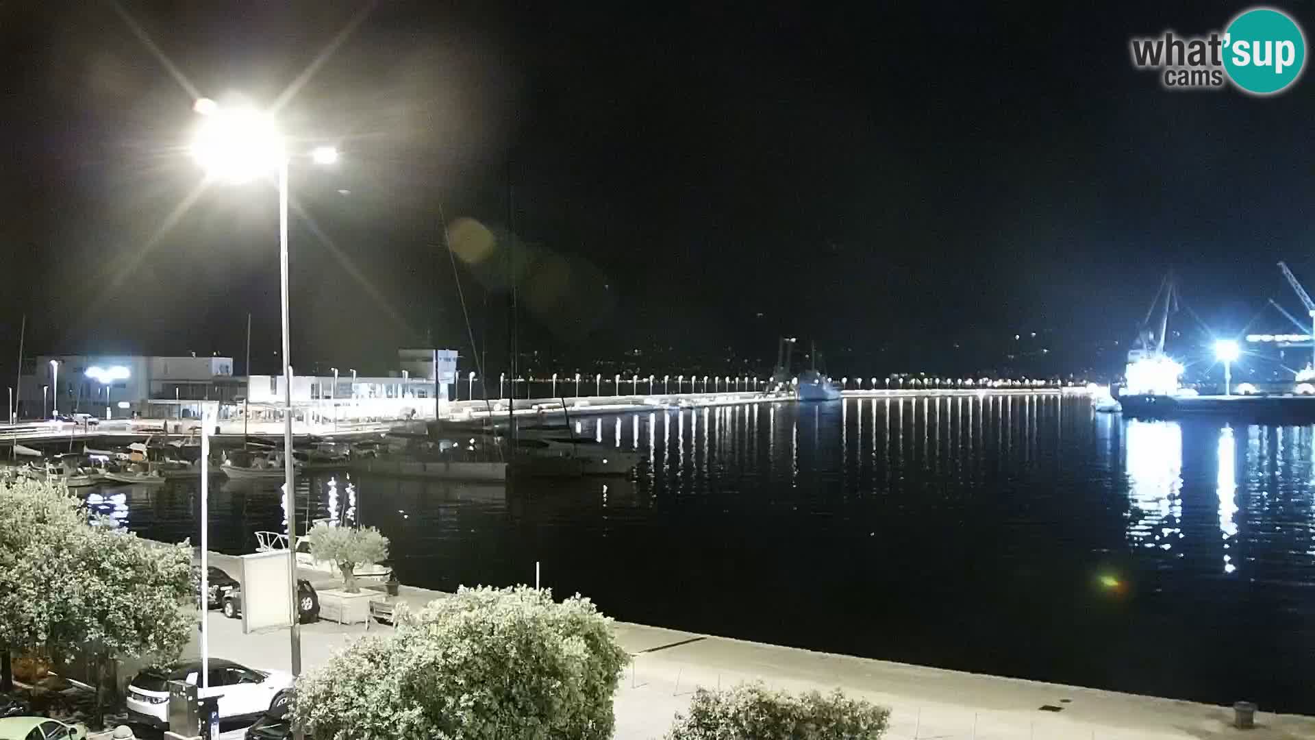 La Riva et Marina à Rijeka – Live Webcam Croatie