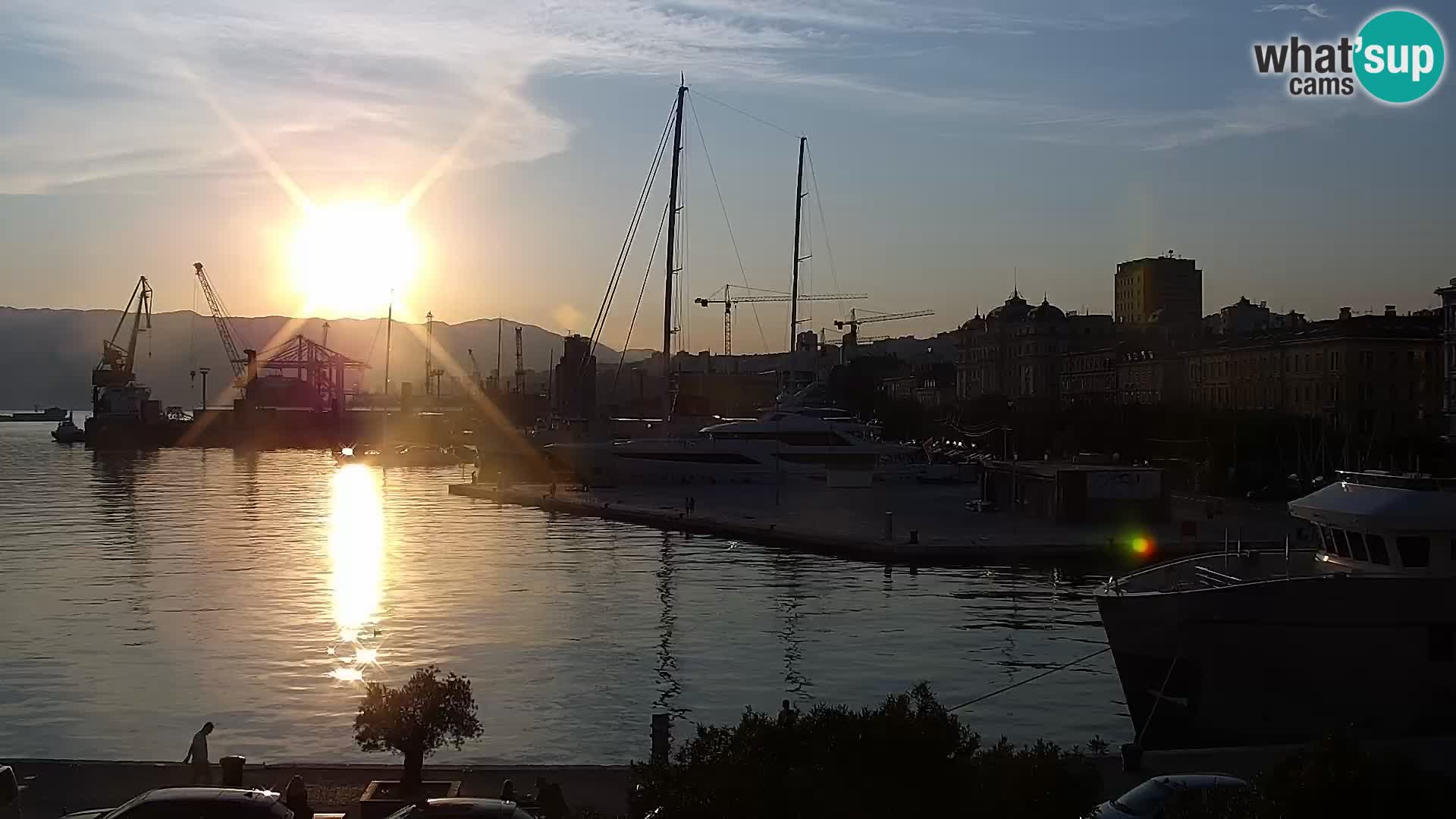 Riva i Marina u Rijeci – Web kamera uživo u Hrvatskoj
