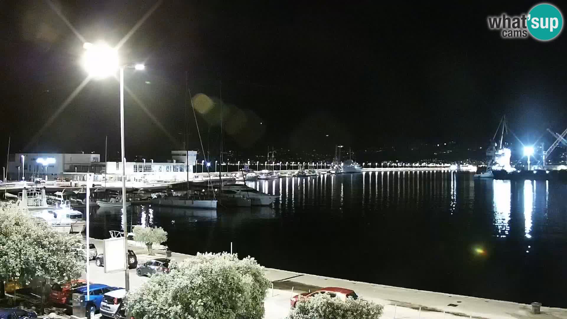 La Riva e la Marina a Rijeka (Fiume) – Live Webcam Croazia