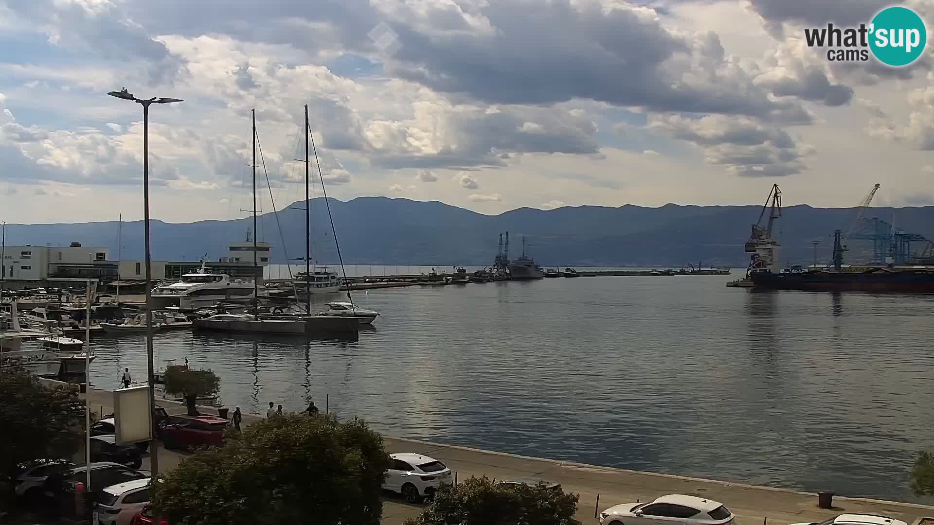 La Riva e la Marina a Rijeka (Fiume) – Live Webcam Croazia