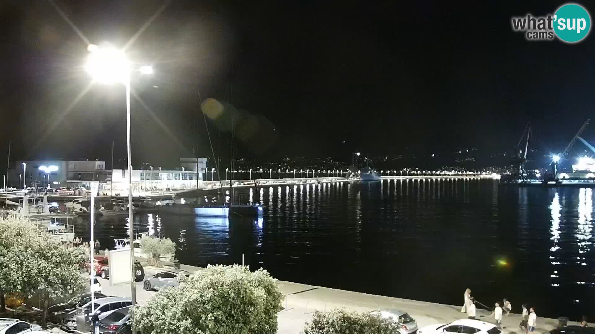 La Riva e la Marina a Rijeka (Fiume) – Live Webcam Croazia