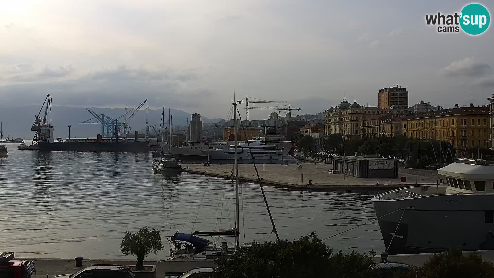 Riva i Marina u Rijeci – Web kamera uživo u Hrvatskoj