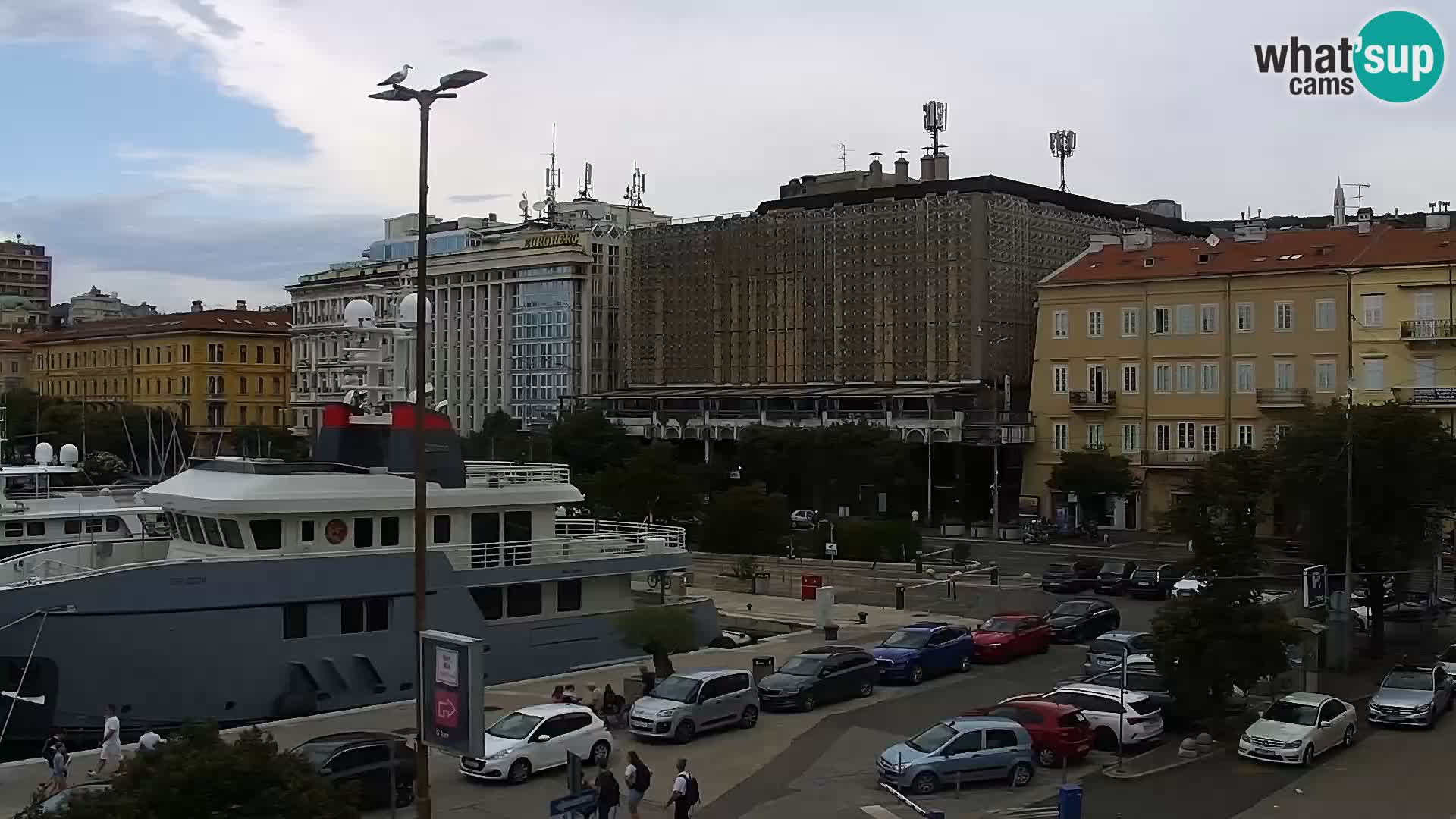 Die Riva und Marina in Rijeka – Live Webcam Kroatien