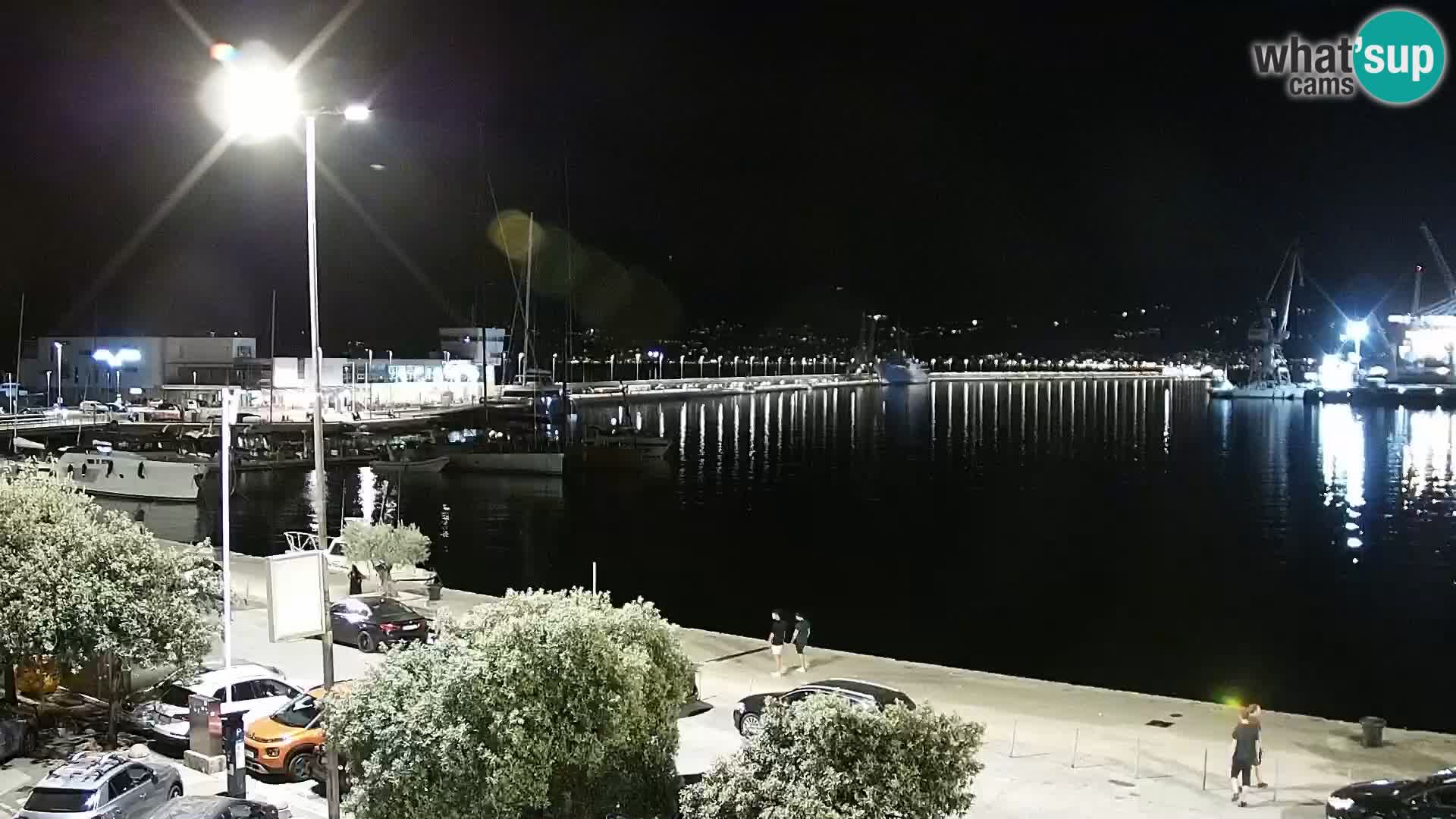 Die Riva und Marina in Rijeka – Live Webcam Kroatien