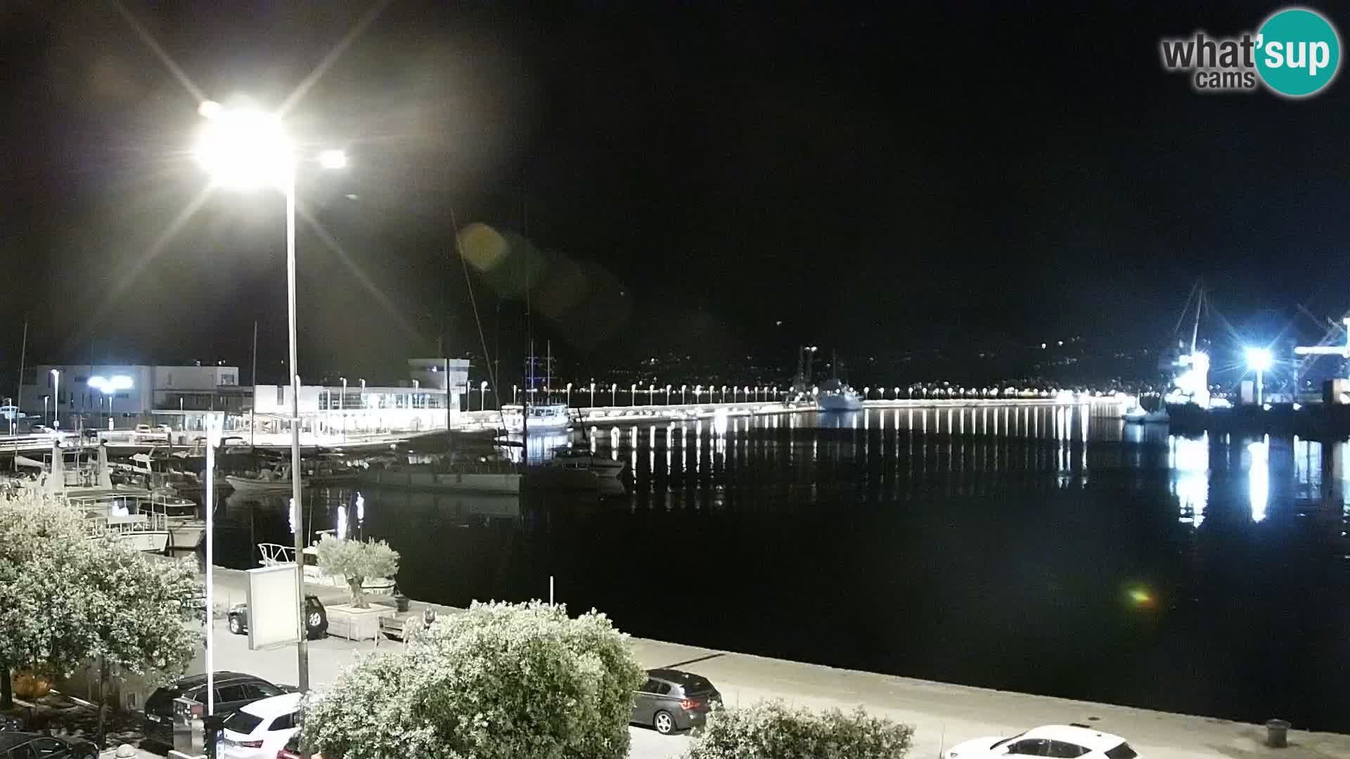 La Riva et Marina à Rijeka – Live Webcam Croatie