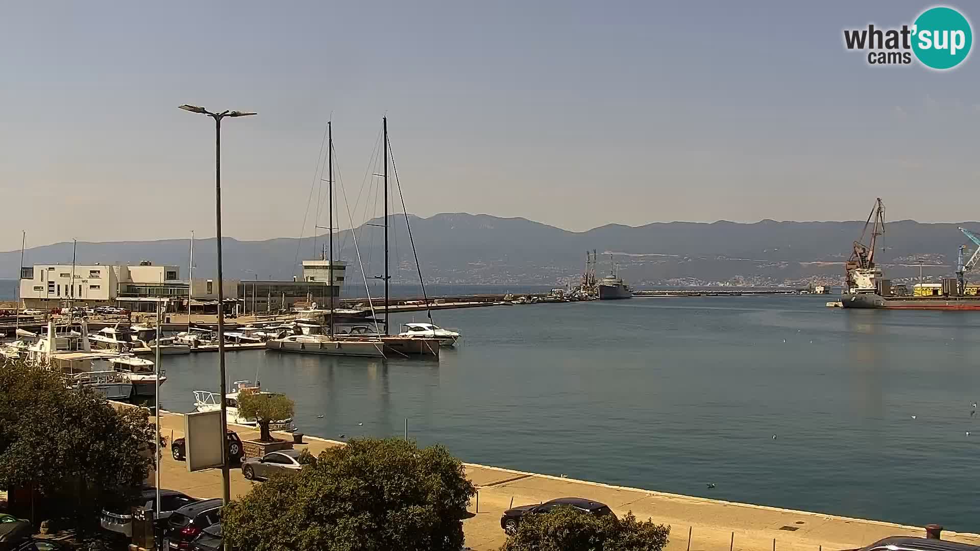 Die Riva und Marina in Rijeka – Live Webcam Kroatien