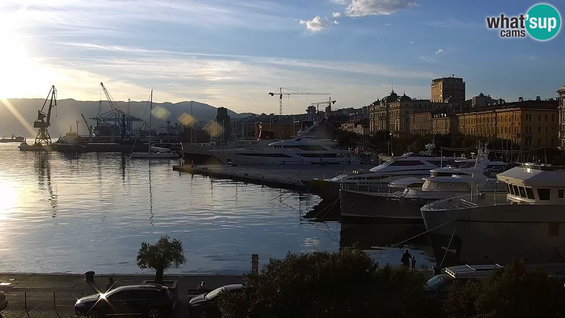 La Riva e la Marina a Rijeka (Fiume) – Live Webcam Croazia