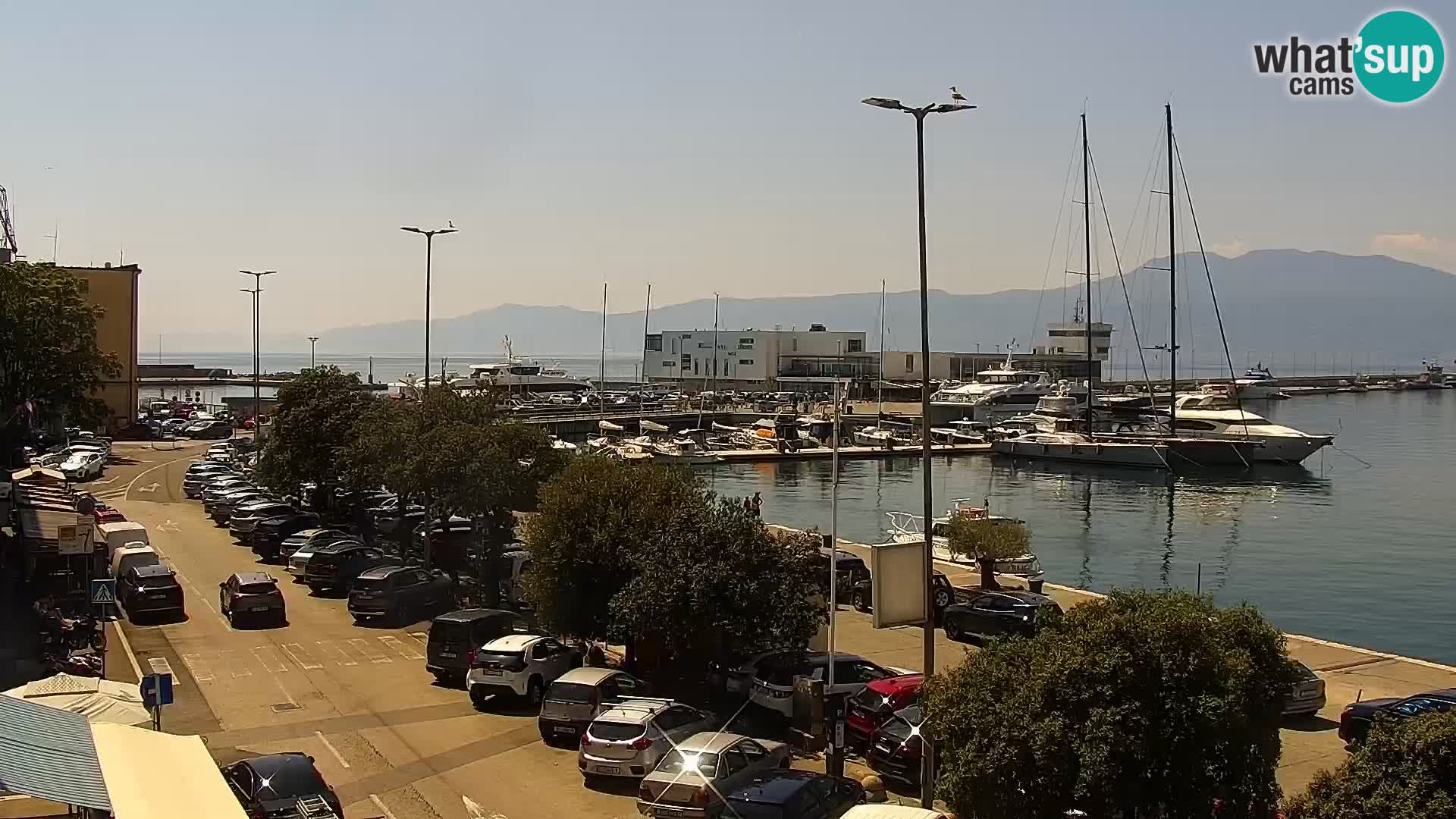 La Riva et Marina à Rijeka – Live Webcam Croatie