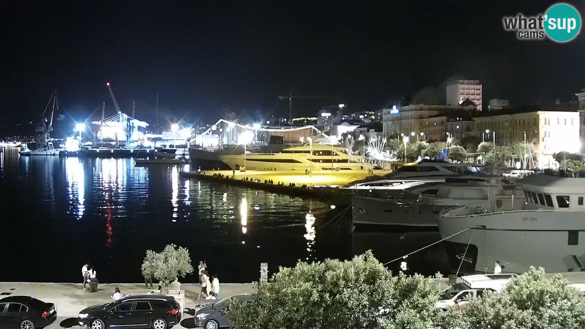 La Riva e la Marina a Rijeka (Fiume) – Live Webcam Croazia