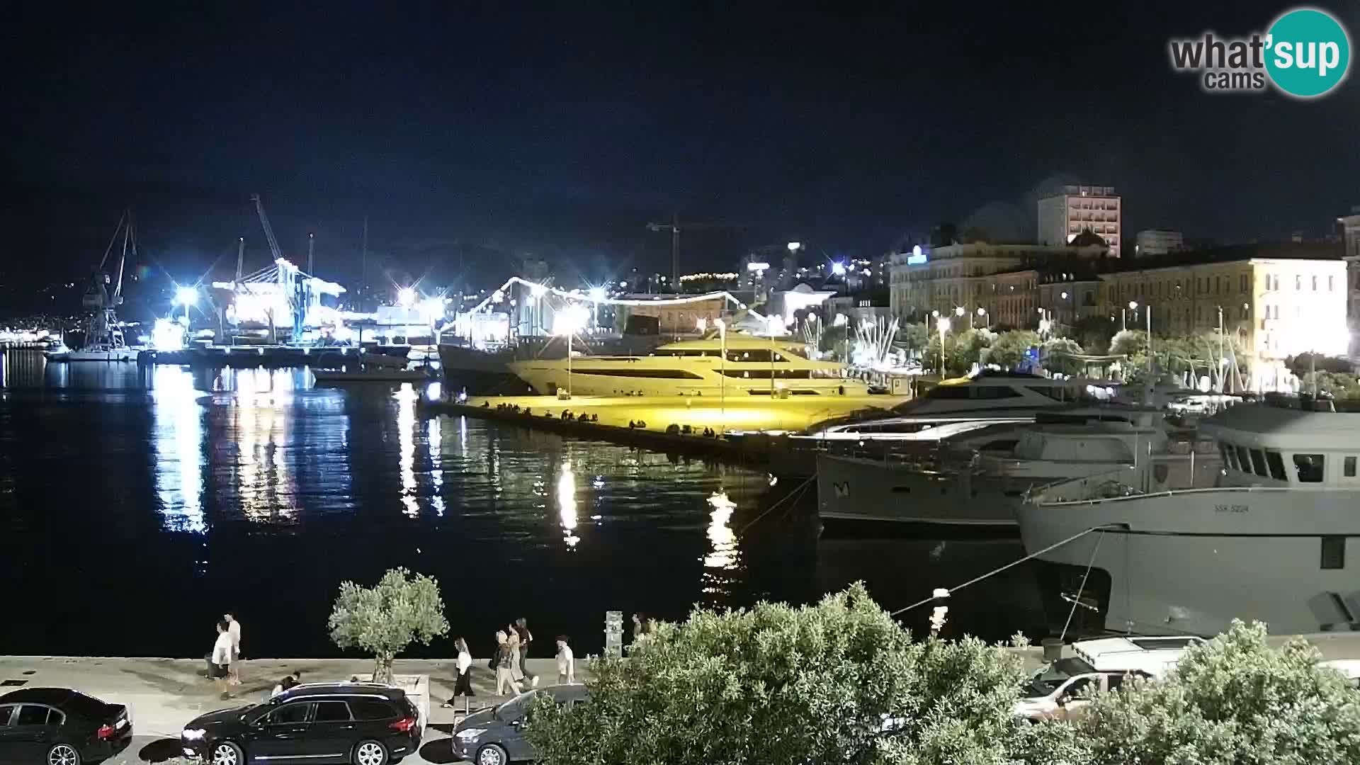 Riva i Marina u Rijeci – Web kamera uživo u Hrvatskoj