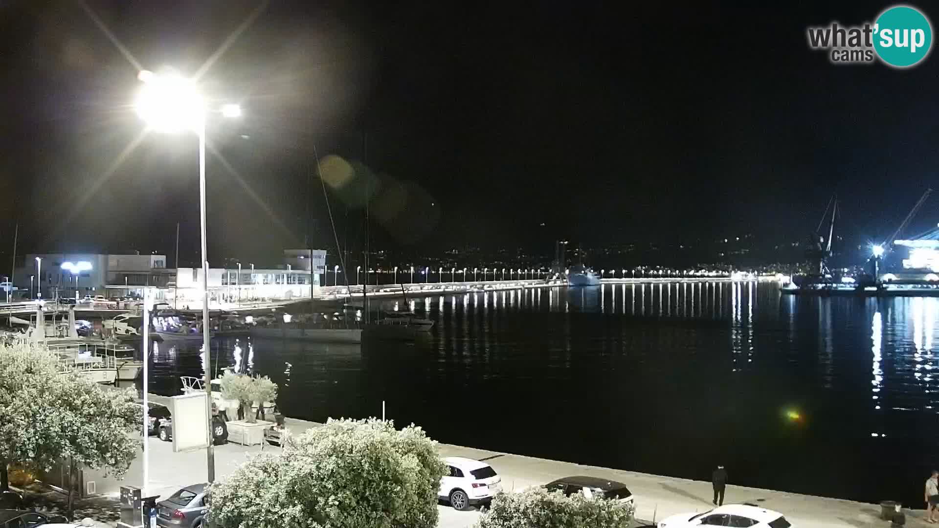 La Riva et Marina à Rijeka – Live Webcam Croatie