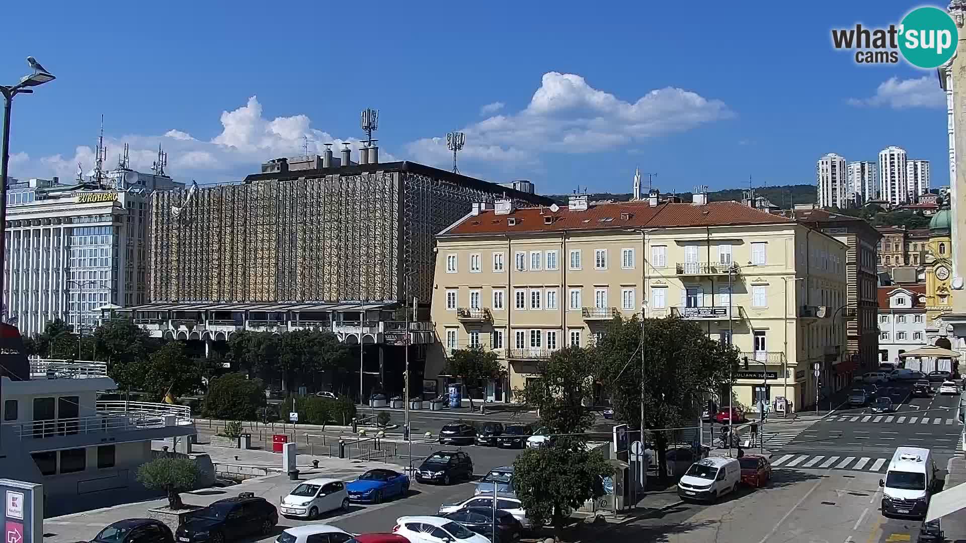 La Riva y Marina en Rijeka – Webcam en vivo Croacia