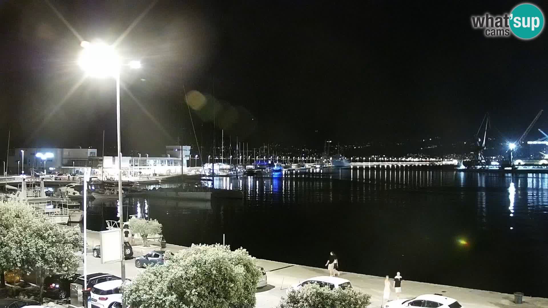 Die Riva und Marina in Rijeka – Live Webcam Kroatien