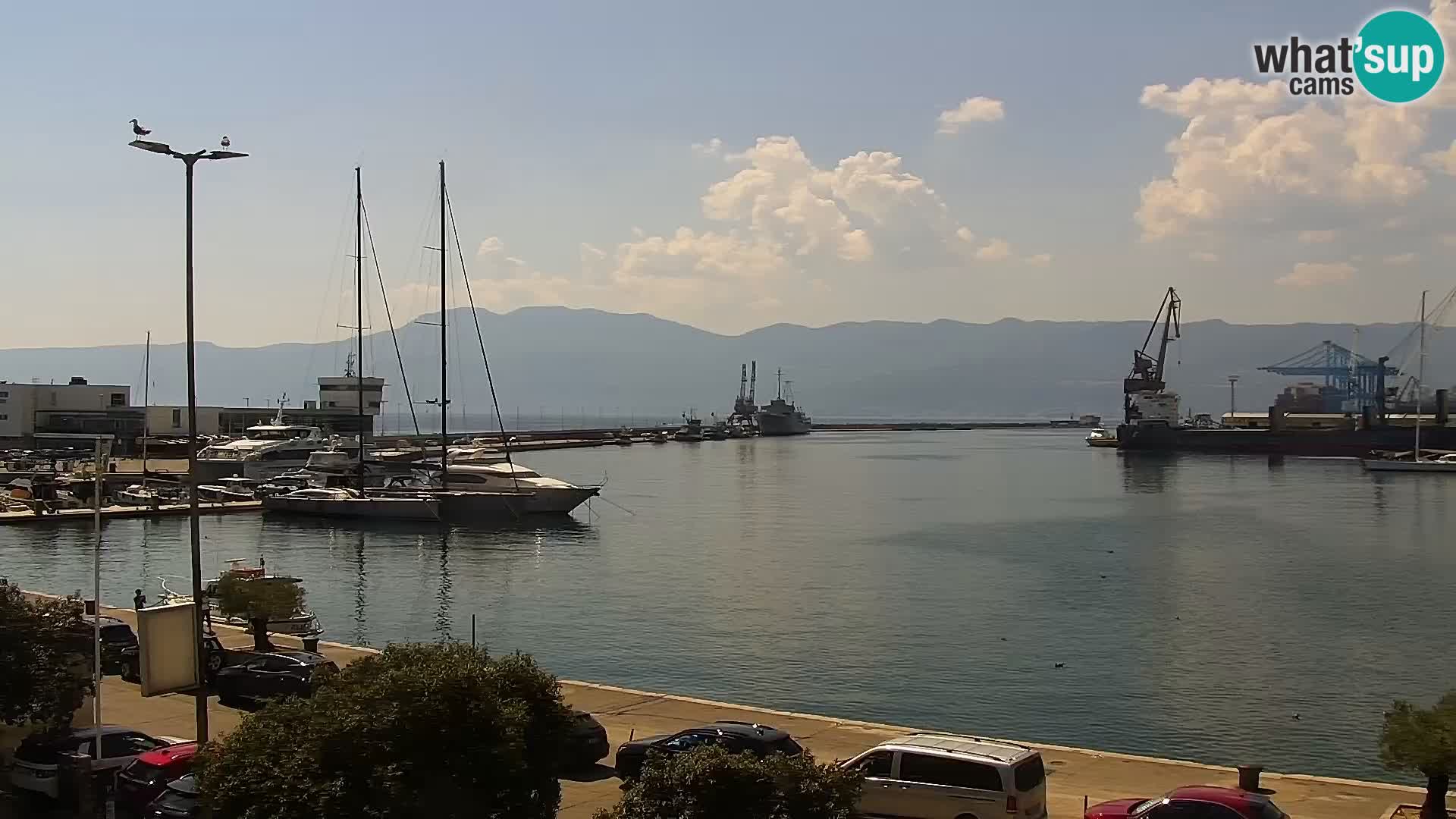 La Riva e la Marina a Rijeka (Fiume) – Live Webcam Croazia