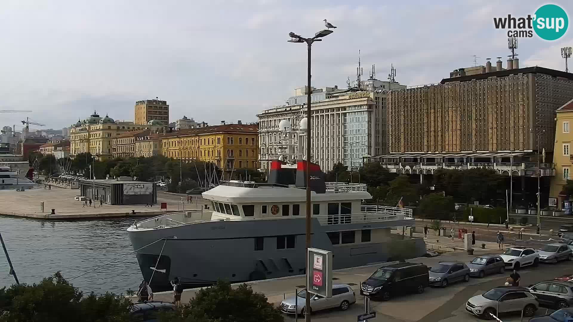La Riva e la Marina a Rijeka (Fiume) – Live Webcam Croazia