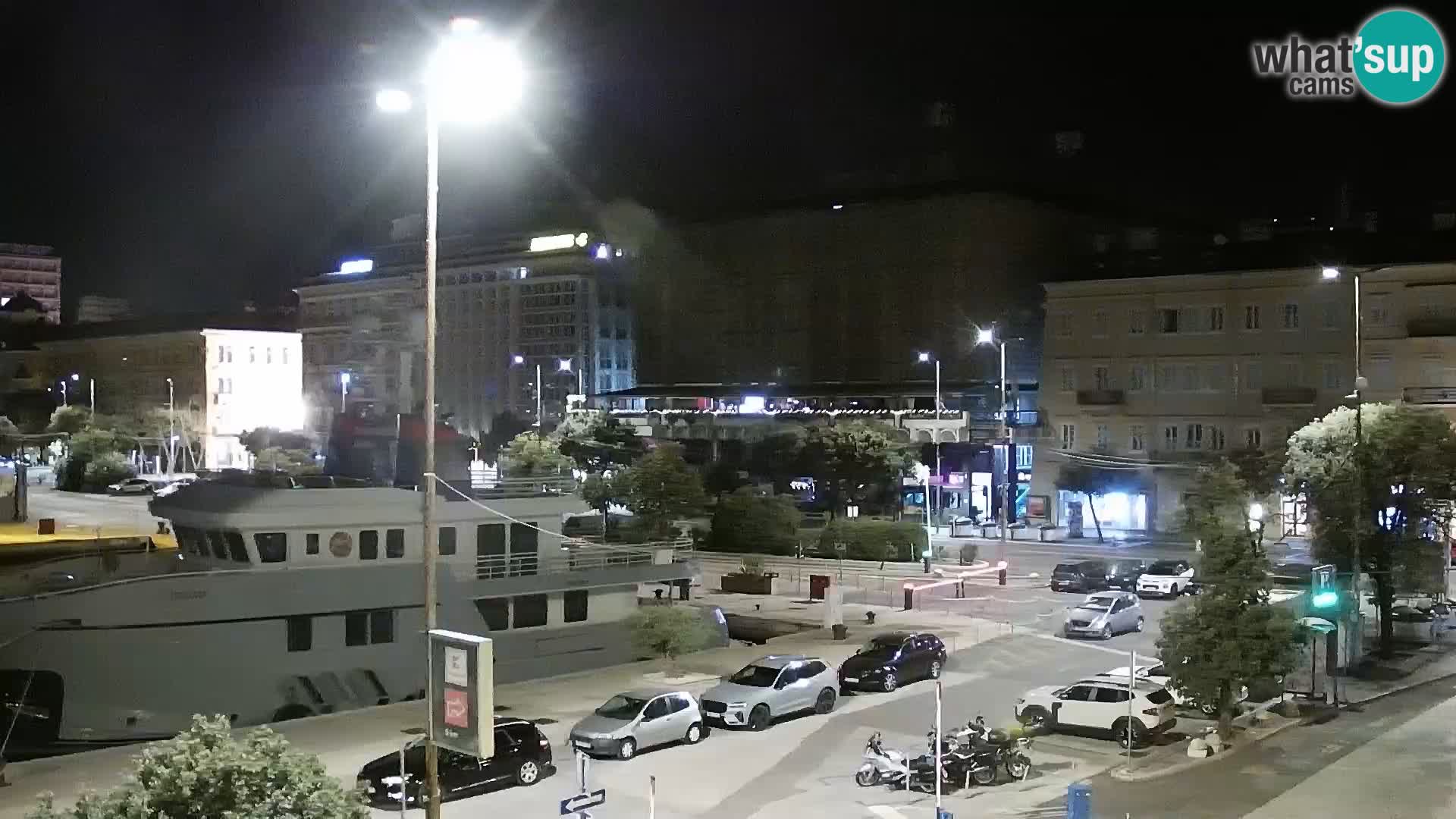 The Riva and Marina in Rijeka – Live Webcam Croatia