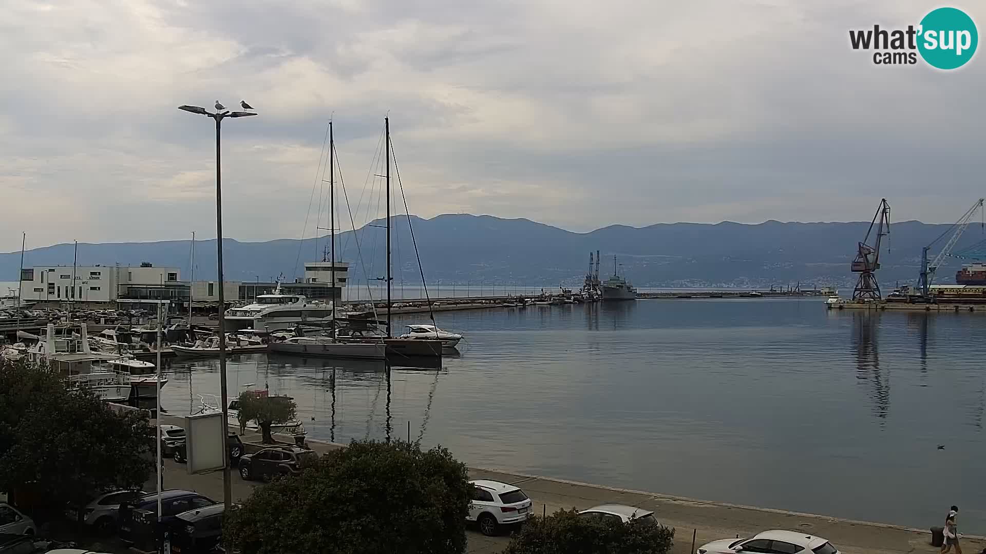 La Riva e la Marina a Rijeka (Fiume) – Live Webcam Croazia