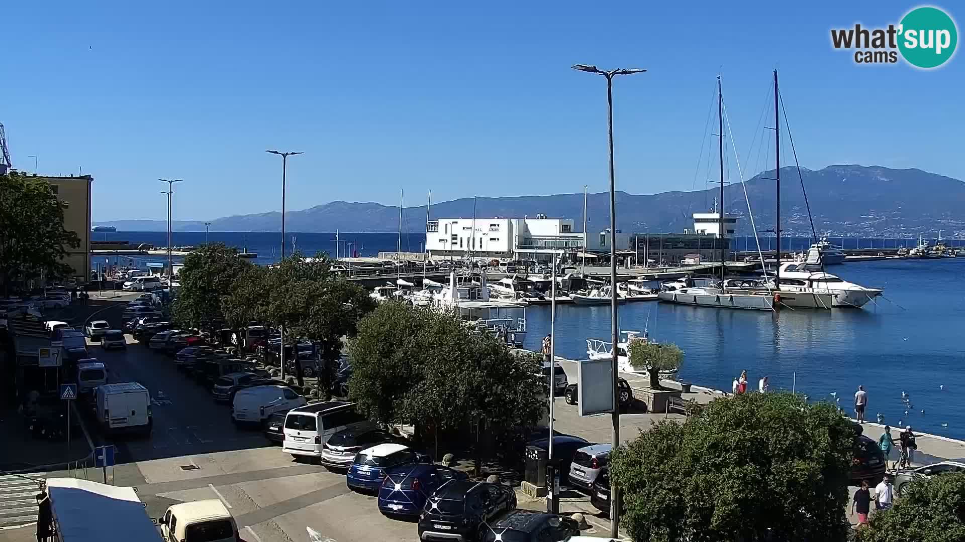 La Riva e la Marina a Rijeka (Fiume) – Live Webcam Croazia