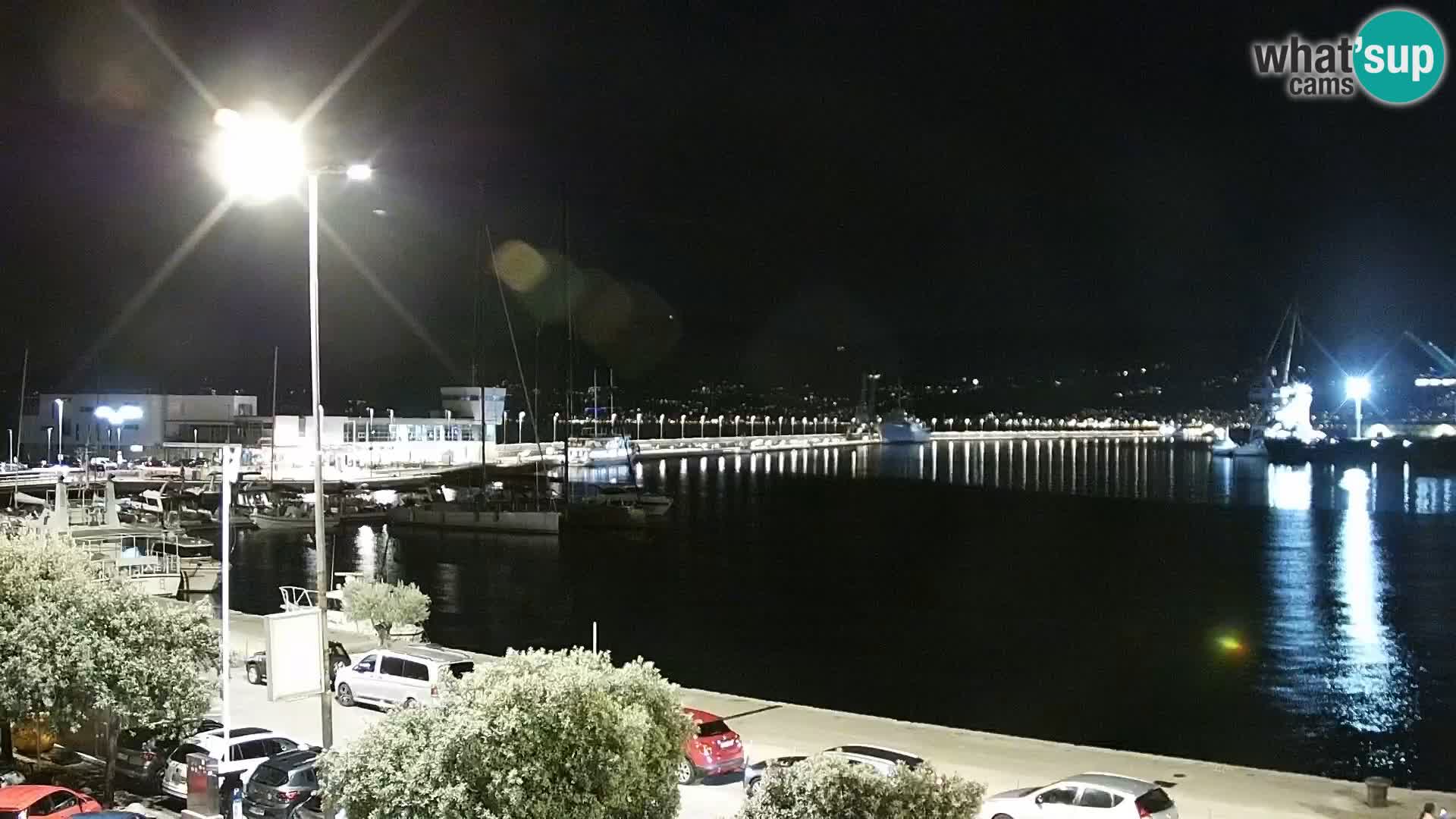 The Riva and Marina in Rijeka – Live Webcam Croatia