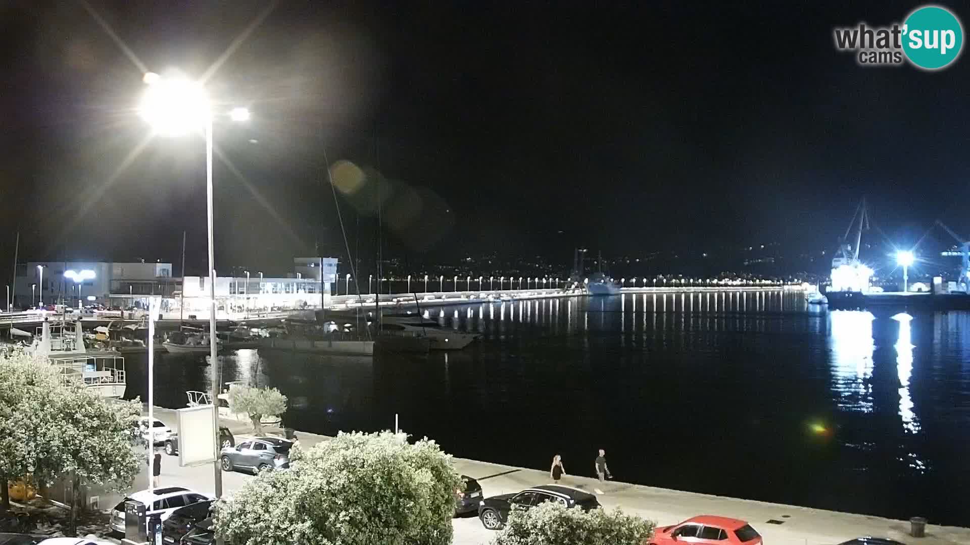 La Riva e la Marina a Rijeka (Fiume) – Live Webcam Croazia
