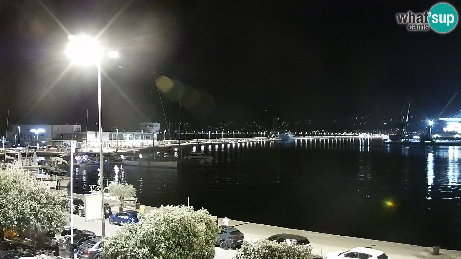 La Riva e la Marina a Rijeka (Fiume) – Live Webcam Croazia