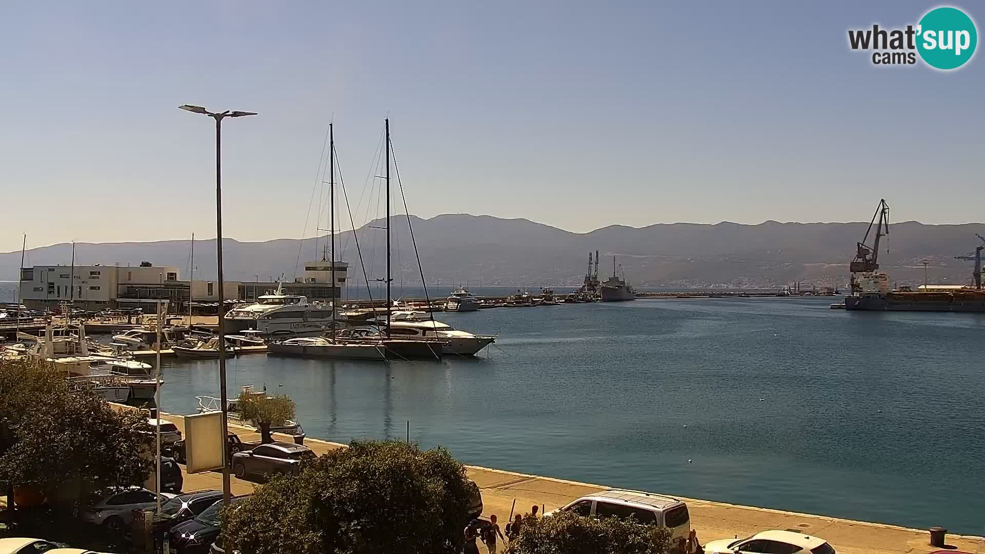La Riva e la Marina a Rijeka (Fiume) – Live Webcam Croazia