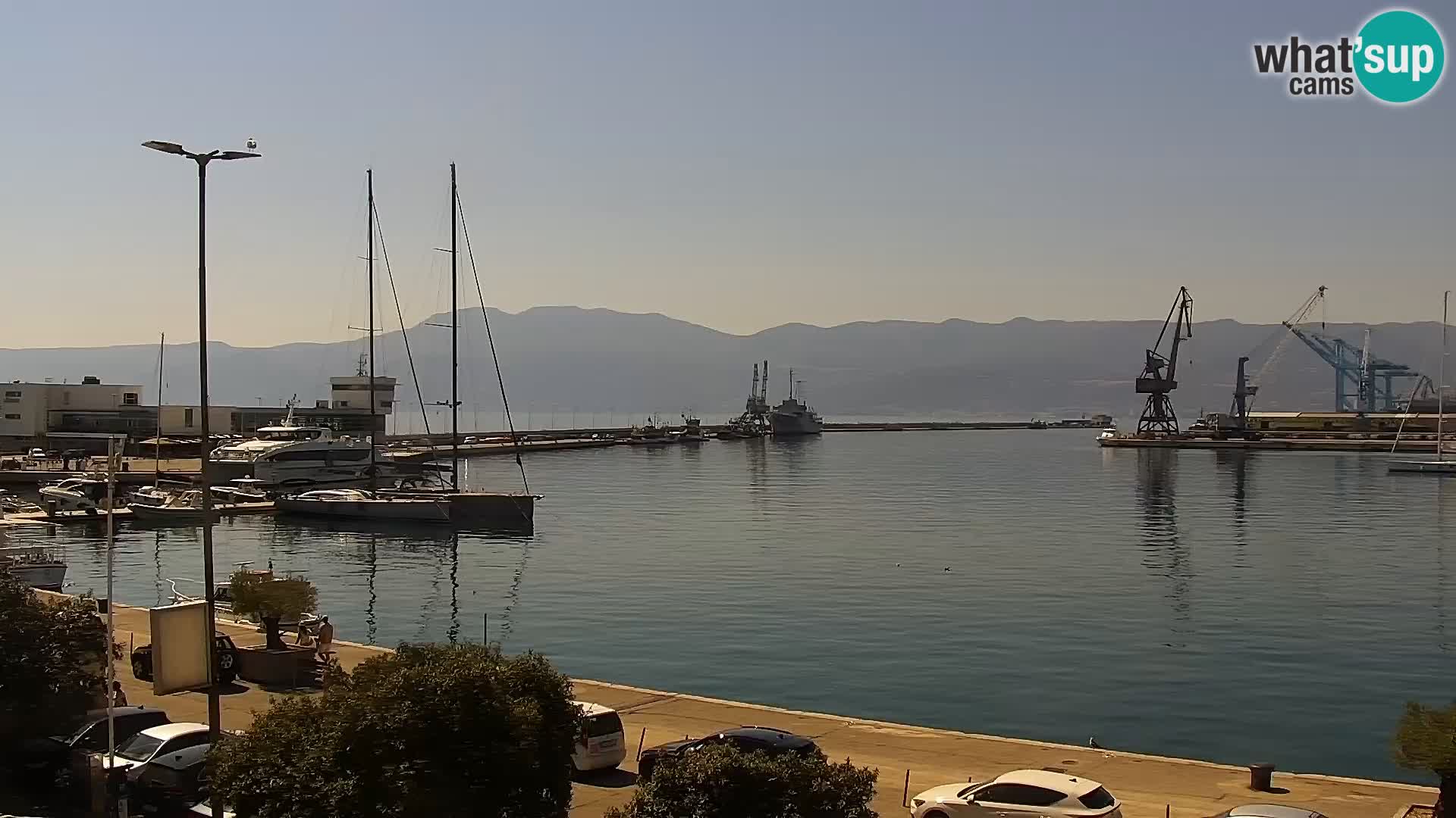 La Riva e la Marina a Rijeka (Fiume) – Live Webcam Croazia