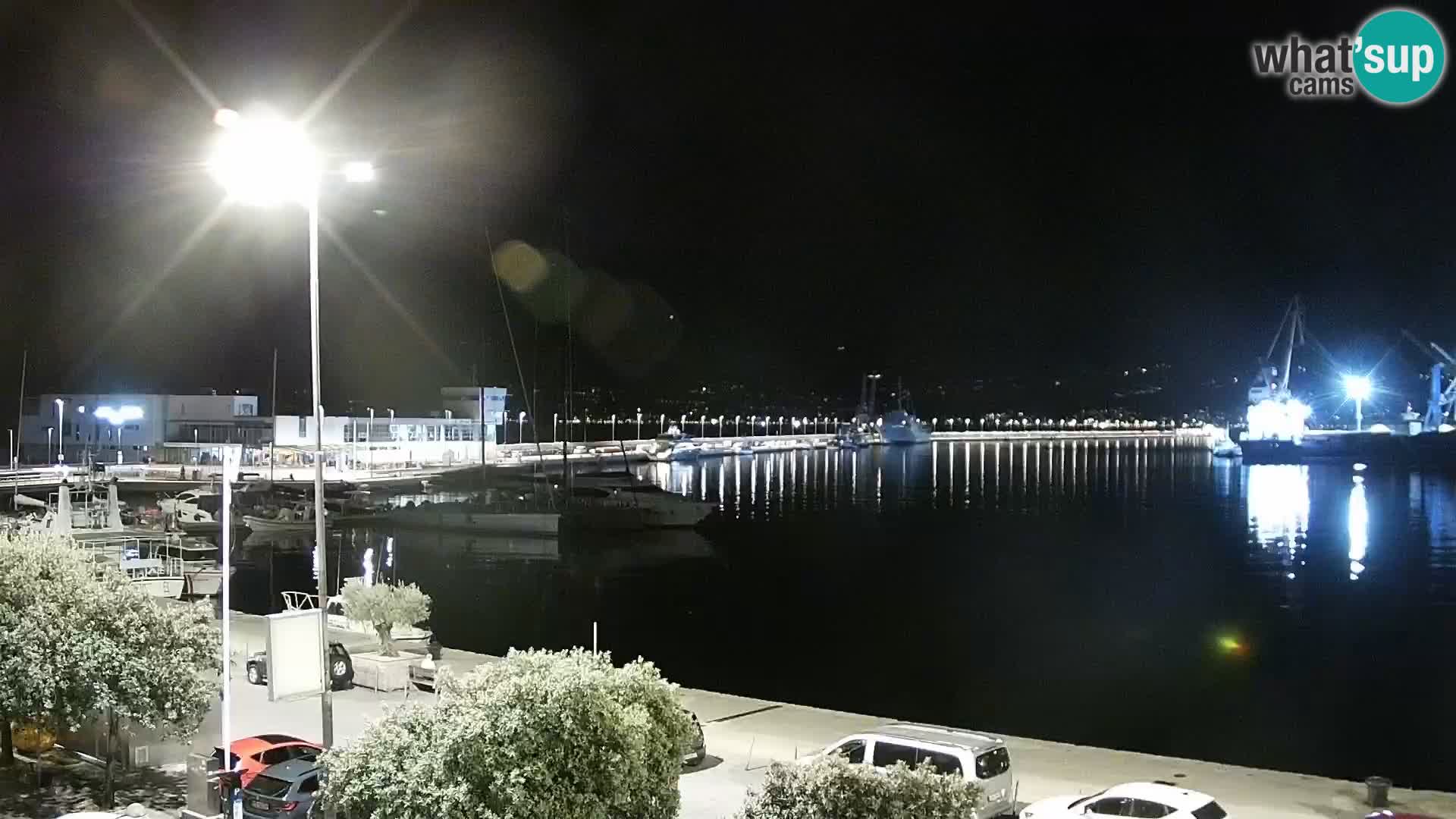 La Riva e la Marina a Rijeka (Fiume) – Live Webcam Croazia