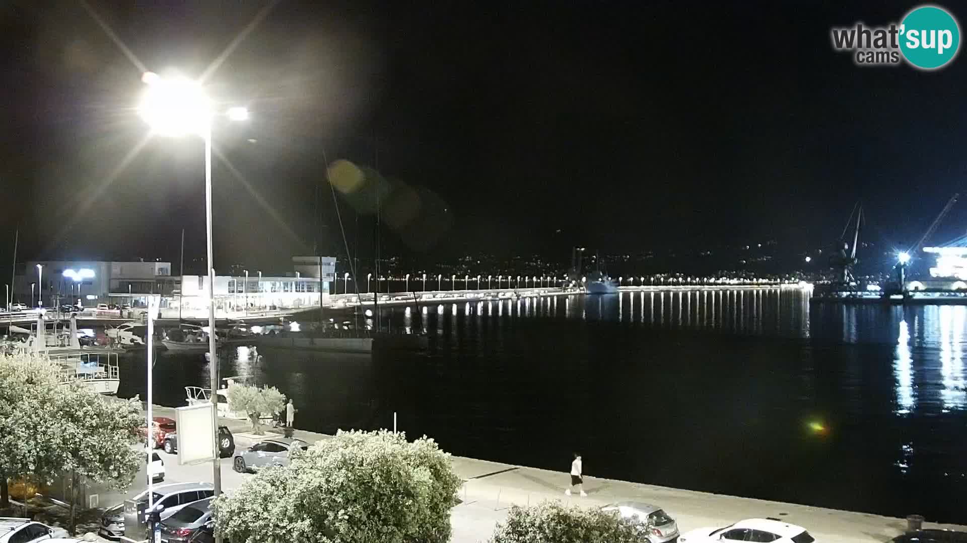 La Riva et Marina à Rijeka – Live Webcam Croatie
