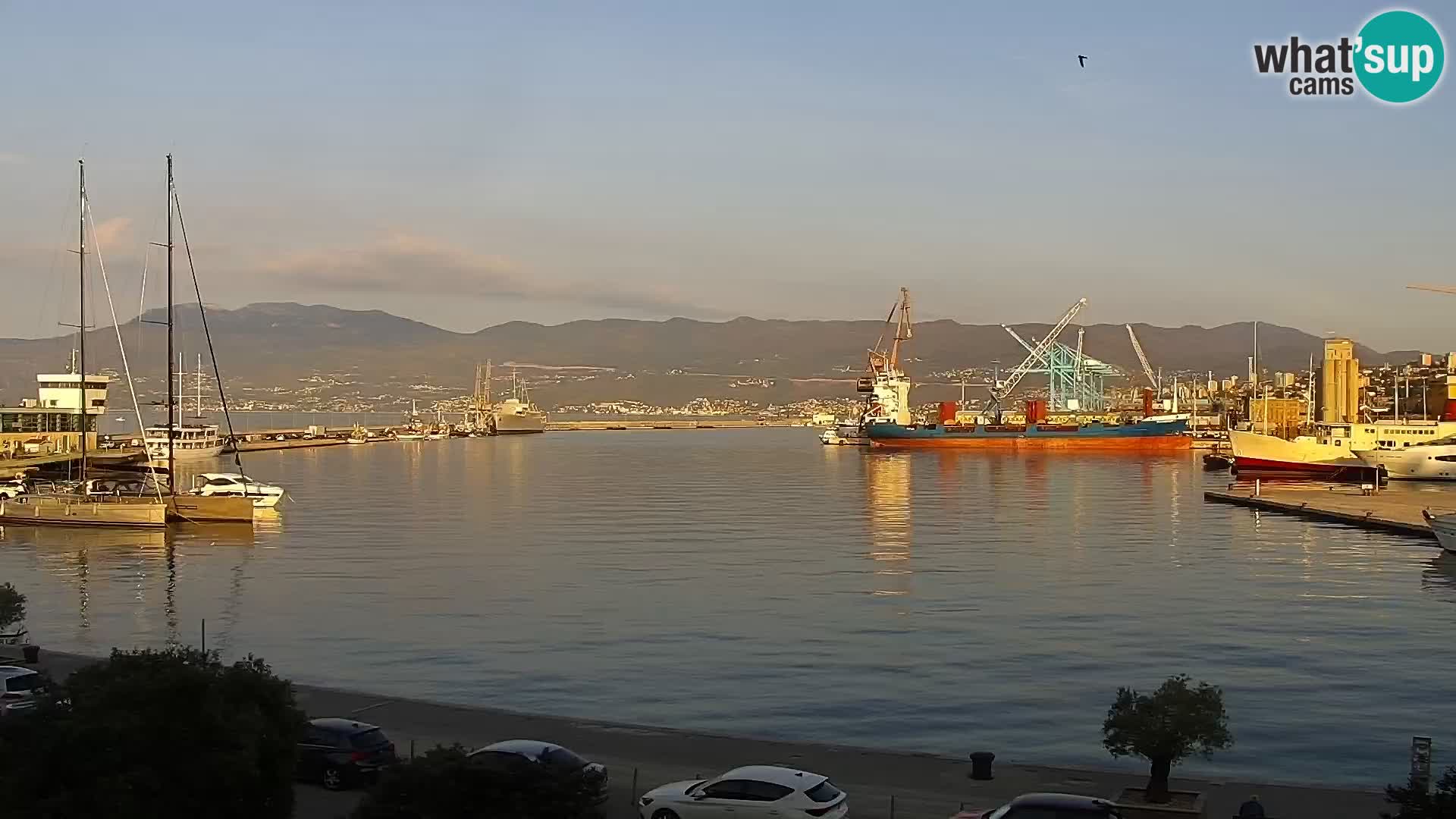 La Riva e la Marina a Rijeka (Fiume) – Live Webcam Croazia