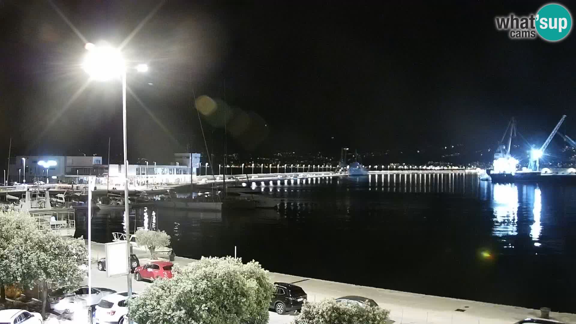 La Riva e la Marina a Rijeka (Fiume) – Live Webcam Croazia