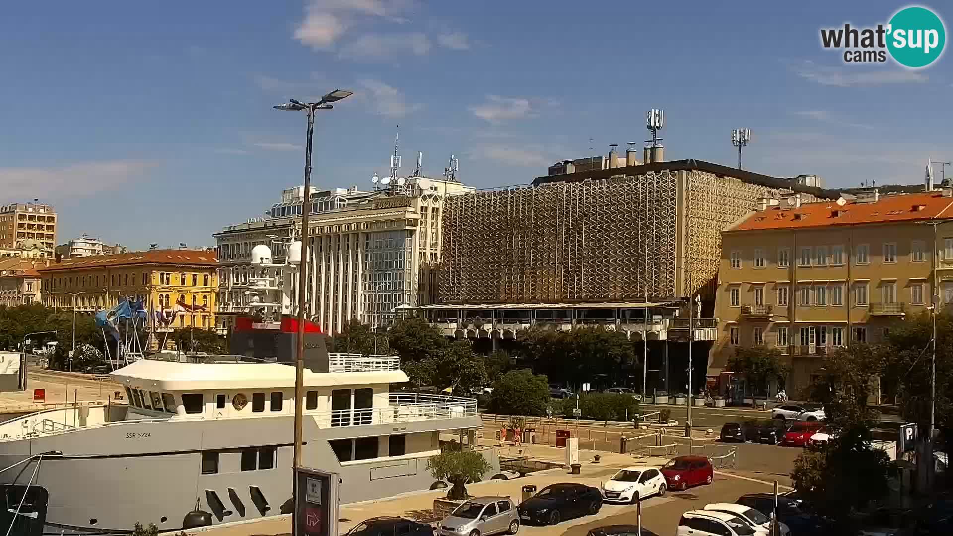 La Riva e la Marina a Rijeka (Fiume) – Live Webcam Croazia